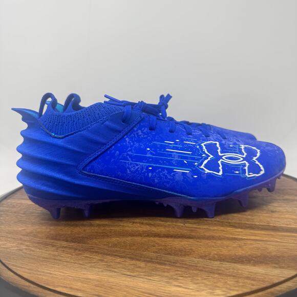 Under Armour Blur Smoke Suede 2.0 MC Football Cleats Size 9 3027978-400 - Picture 1 of 7